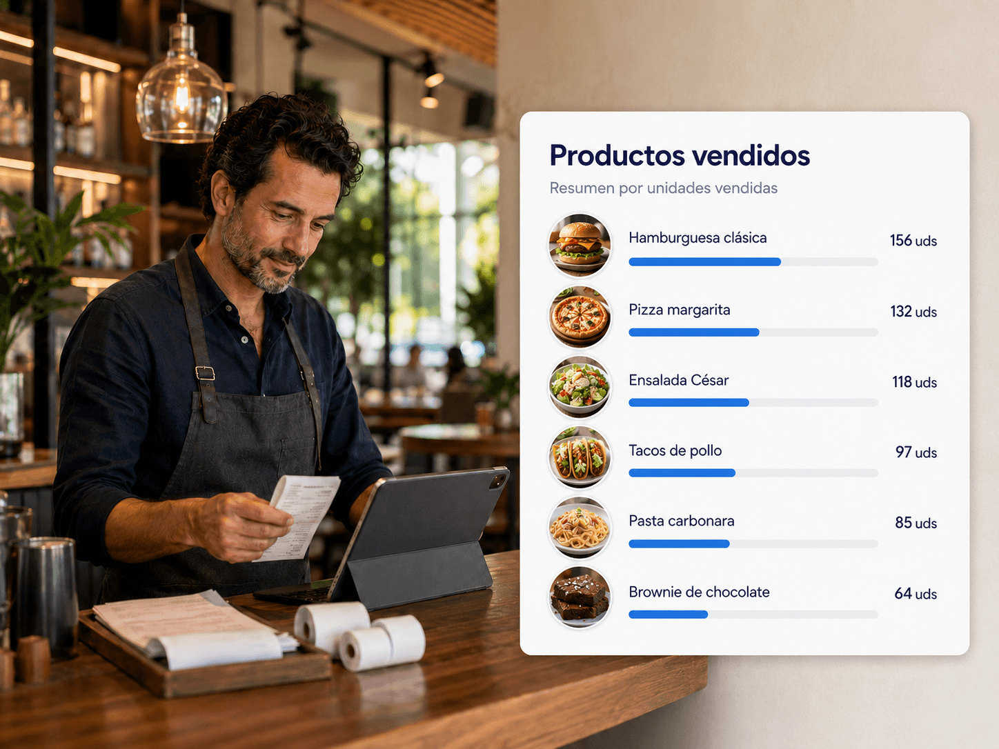 Importación del archivo del TPV con líneas procesadas y resumen de productos vendidos